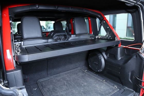 Łatwe w montażu tylne schowki ładunkowe dla Jeep Wrangler 4 drzwi z półką do przechowywania