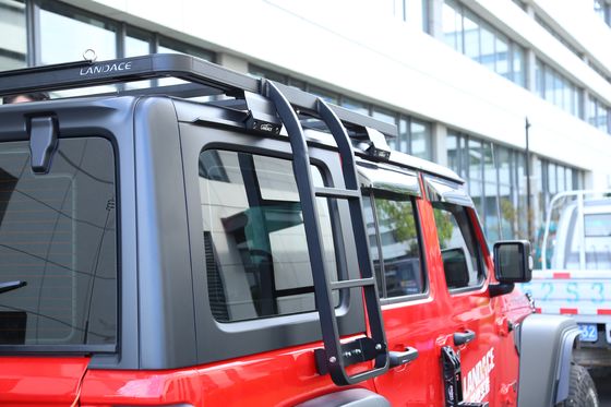 Specjalnie dopasowana 833*400*261 mm Aluminiumowa drabina dachowa do samochodów dla 18-23 Wrangler Rubicon Jeep