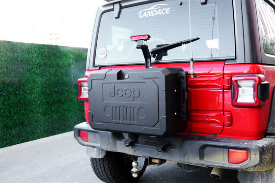 2018- Aluminiowy stopu stopniowego tylnej bramy skrzynki magazynowej zamiana koła zapasowego dla Jeep Wrangler JL JK