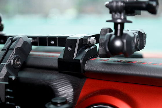 Ekran obracający się posiadacz Ekran obracający się mocowanie centralna konsola uchwyt samochodowy telefon komórkowy stojak dla Jeep Wrangler
