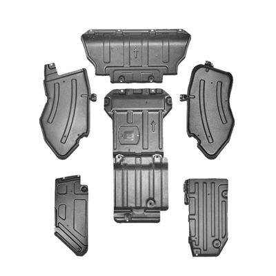 Srebro aluminiowe pod osłoną silnika dla Wranglera JK JL Off-Road 4X4
