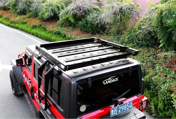 4x4 Podkładek do dachów pojazdów Koszyk do 18-23 Wrangler Rubicon Jeep Stalowe konstrukcje aluminiowe