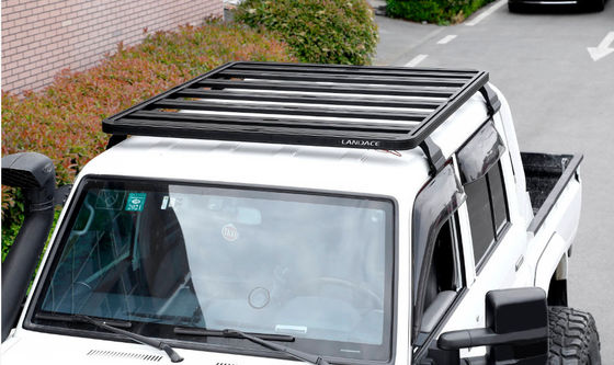Czarny Akzo Nobel Powder Coated Universal Roof Rack Basket 4x4 Aluminium Alloy Roof Rack