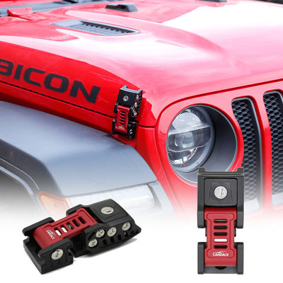 Jeep JL Customization 2X Aluminium Hood Zamknięcie Zamknięcie Zamknięcie Zamknięcie Zamek z powierzchnią anodową