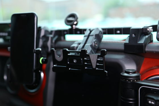 Jeep Wrangler Telefon GoPro CB Mikrofon i aparat DSLR posiadacz z geometryczną konstrukcją