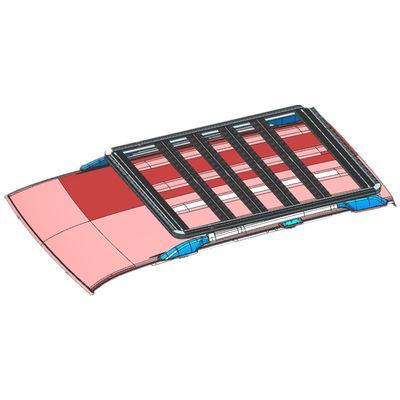 Stalowy i aluminiowy dach montażu nośnik bagażu dla off-road Toyota Land Cruiser LC200