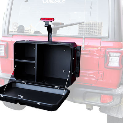 Aluminiowy stopu Jeep tylne drzwi zewnętrzne Skrzynka do przechowywania dla Wrangler JL JK