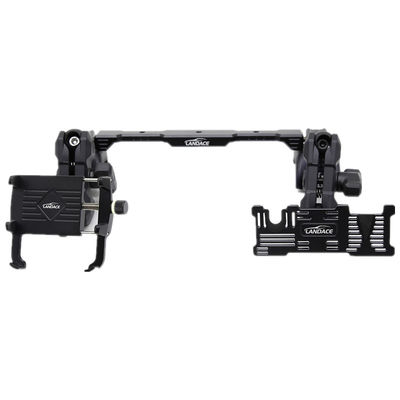 Wielomachowy uchwyt do telefonu Dash + uchwyt GoPro z aluminiową szybą przesuwną, elastyczny kąt dla Jeep Wrangler 2018-2022