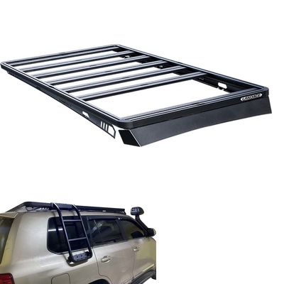 Czarne aluminium stopu dachowego stojak montaż koszyk dla 4Runner samochodu dachu off-road akcesoria