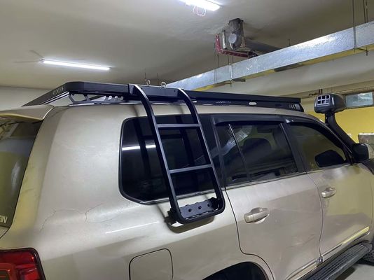 Czarne aluminium stopu dachowego stojak montaż koszyk dla 4Runner samochodu dachu off-road akcesoria