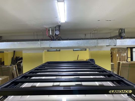 Czarne aluminium stopu dachowego stojak montaż koszyk dla 4Runner samochodu dachu off-road akcesoria