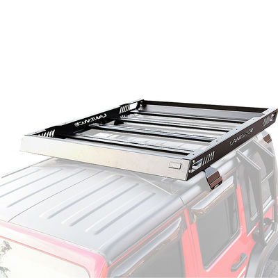 Czarny powłokiem pokryty dach stojak koszyk dla Jeep Wrangler Custom Design ze stali nierdzewnej